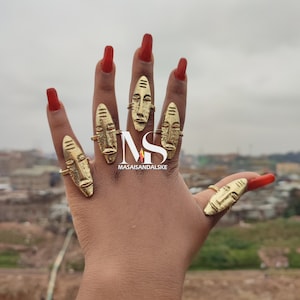 5 Brass rings , Wholesale brass rings , cowrie shell rings , adjustable brass rings , boho  rings , African brass rings , big brass rings