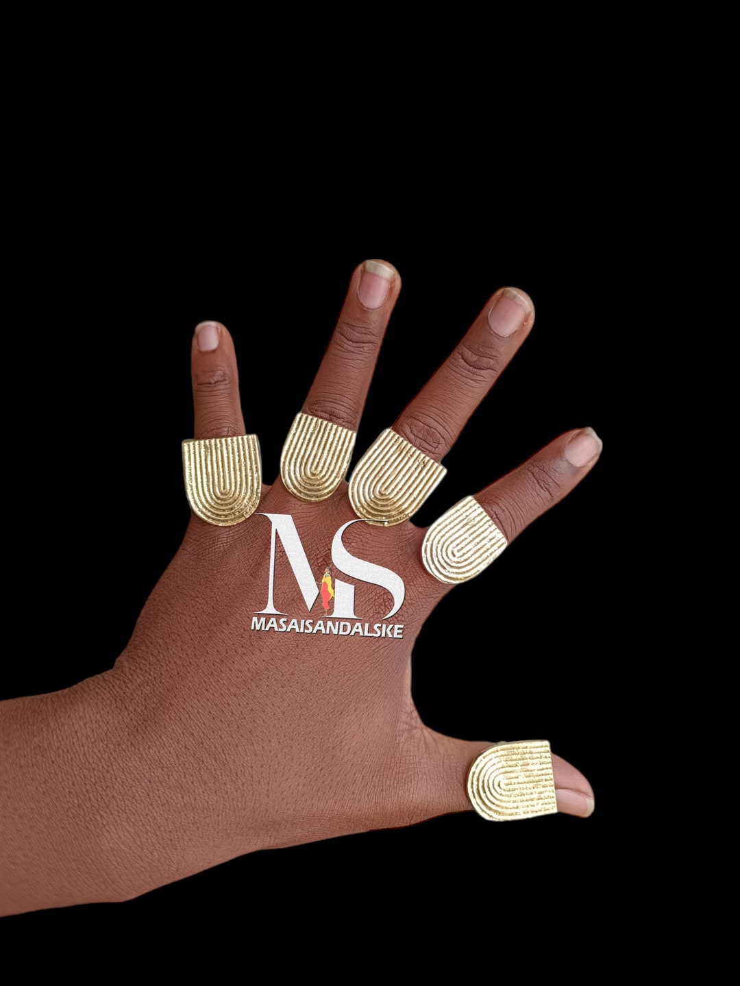 5 African Brass Rings , Wholesale Brass Rings , African Continent ...