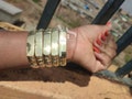 African Brass Bracelets: Unisex Jewelry Set product logo