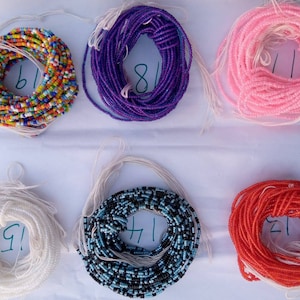 Waist Beads / African waist beads / Slimming waist beads / Weight loss beads / Tie on waist beads / Tummy beads / Belly beads / Gift for her