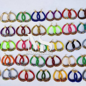 Wholesale earrings , Masai earrings , colorful Masai earrings , women jewelry , Assorted earrings
