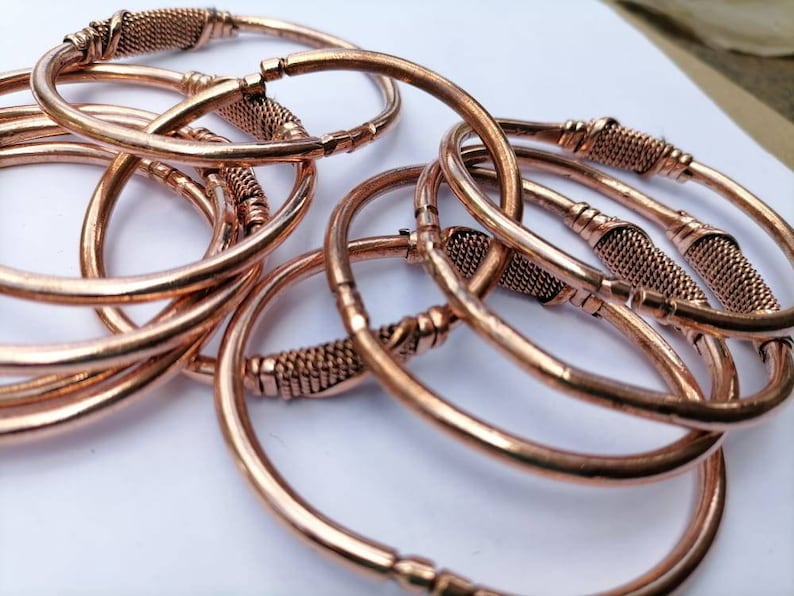 African Copper Bracelets Wholesale Copper Bracelets Copper Etsy