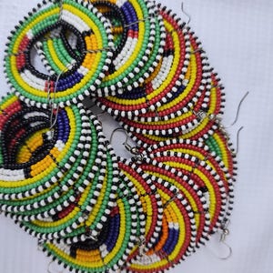 Wholesale Maasai earrings / African beaded earrings / Maasai earrings /wholesale Beaded earrings / African jewelry / African Masai earrings