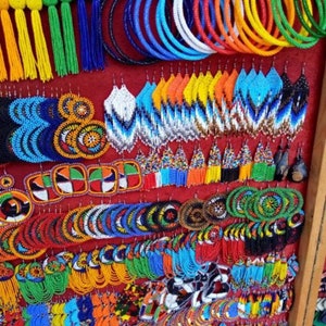 Wholesale maasai earrings , African beaded earrings , colorful earrings , zulu jewelry assorted earrings , gift for her