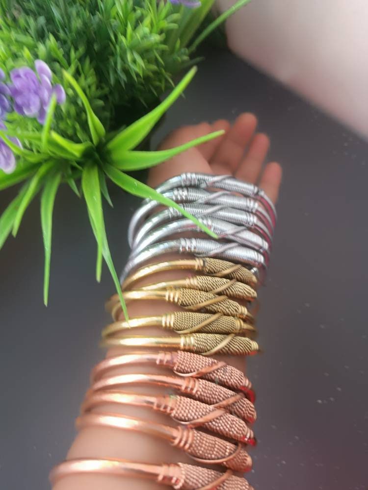 真鍮ブレスレット 15 アフリカ銅ブレスレット、卸売銅真鍮ブレスレット、真鍮
