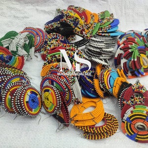 Wholesale Maasai earrings / African beaded earrings / Maasai earrings /wholesale Beaded earrings / African jewelry / African Masai earrings
