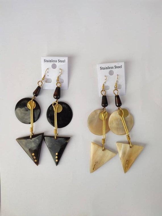 African Brass Jewelry Women Brass Earrings Assorted Brass