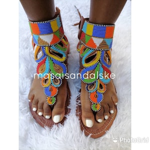 ON SALE! African gladiator sandal/ sandals/Sandals for women/Bohemian sandals/Summer sandals/Leather sandals/ Maasai sandal/Kenyan shoe/hers