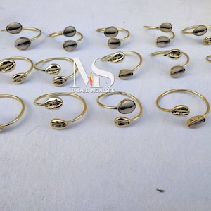 10 Cowrie shell bracelets ,African brass and cowrie bracelets , wholesale brass bracelets , African Brass jewelry ,wholesale brass jewelry