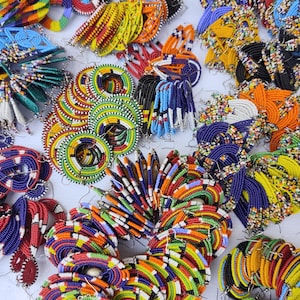 Wholesale Maasai earrings / African beaded earrings / Maasai earrings /wholesale Beaded earrings / African jewelry / African Masai earrings