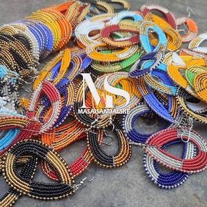 Wholesale Maasai earrings / African beaded earrings / Maasai earrings /wholesale Beaded earrings / African jewelry / African Masai earrings