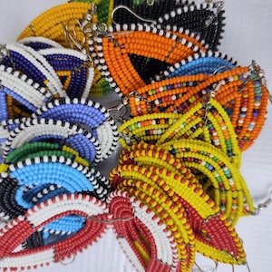 Wholesale Maasai earrings / African beaded earrings / Maasai earrings /wholesale Beaded earrings / African jewelry / African Masai earrings