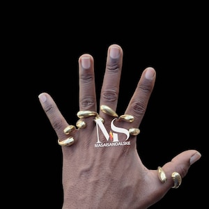 5 Brass rings , Wholesale brass rings , statement rings , adjustable brass rings , boho brass rings , African brass rings , big brass rings
