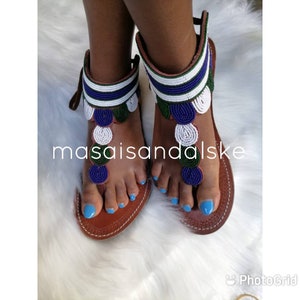 African Gladiators , Gladiator sandals , Women sandals , Maasai Sandals , Leather sandals , African beaded sandals , Gift for her