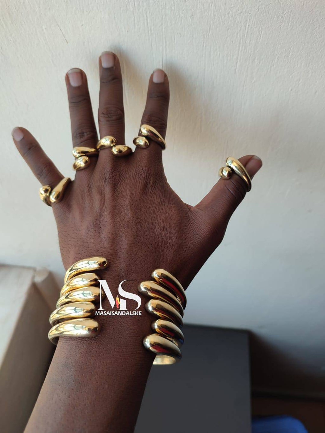 5african Brass Bracelets Sets , Wholesale Brass Rings Brass Jewelry