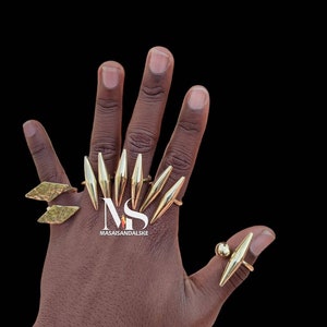 5 Brass rings , Wholesale brass rings , statement rings , adjustable brass rings , boho brass rings , African brass rings , big brass rings