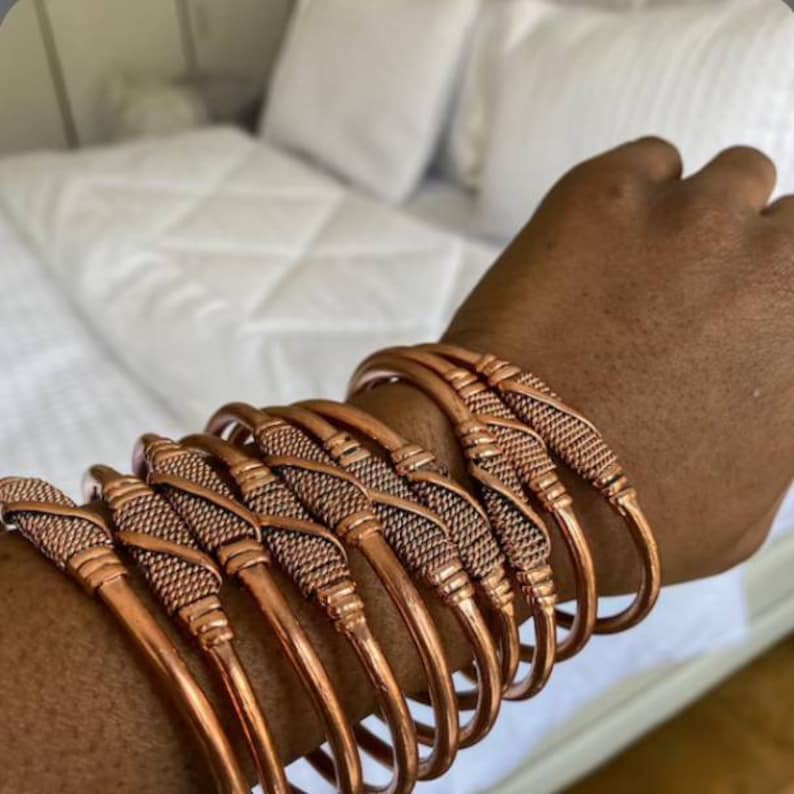 African Copper Bracelets Wholesale Copper Bracelets Copper Etsy