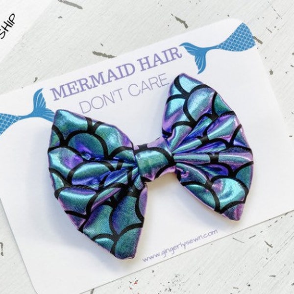 mermaid hair bows for girls, cute stocking stuffers for little girls Christmas gifts for toddler girls, mermaid gifts for kids, best sellers