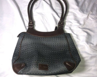 M by MISSONI Womens Black Gray Brown Shoulder Bag