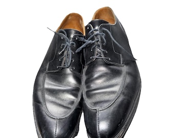PEAL & CO. X Brooks Brothers Made In England Black Oxford Shoes Size 13 D 317
