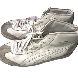 Onitsuka Tiger Tokyo White Beige Mid Runner Sneakers Size