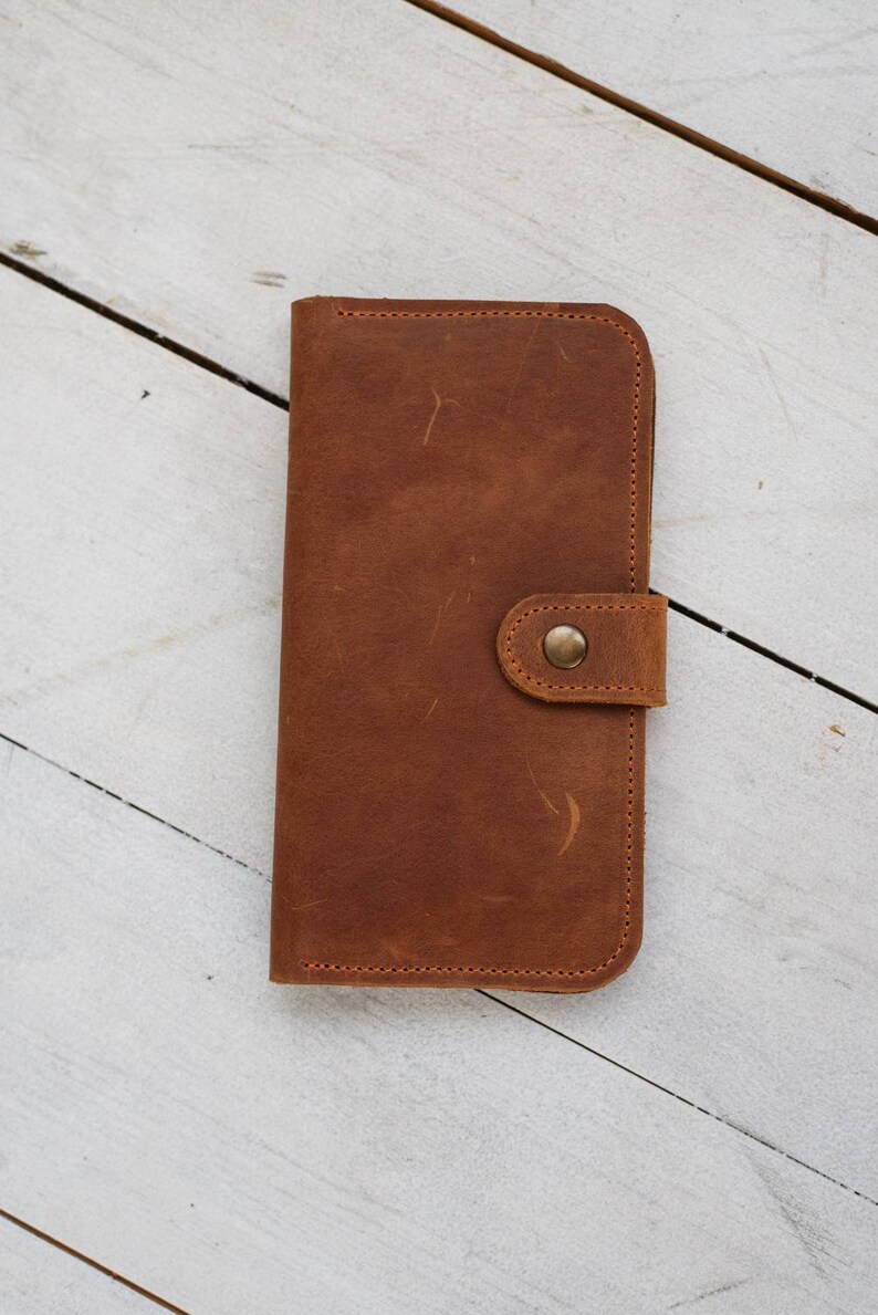 Women Slim Wallet Long Leather Wallet Long Slim Wallet Custom Etsy