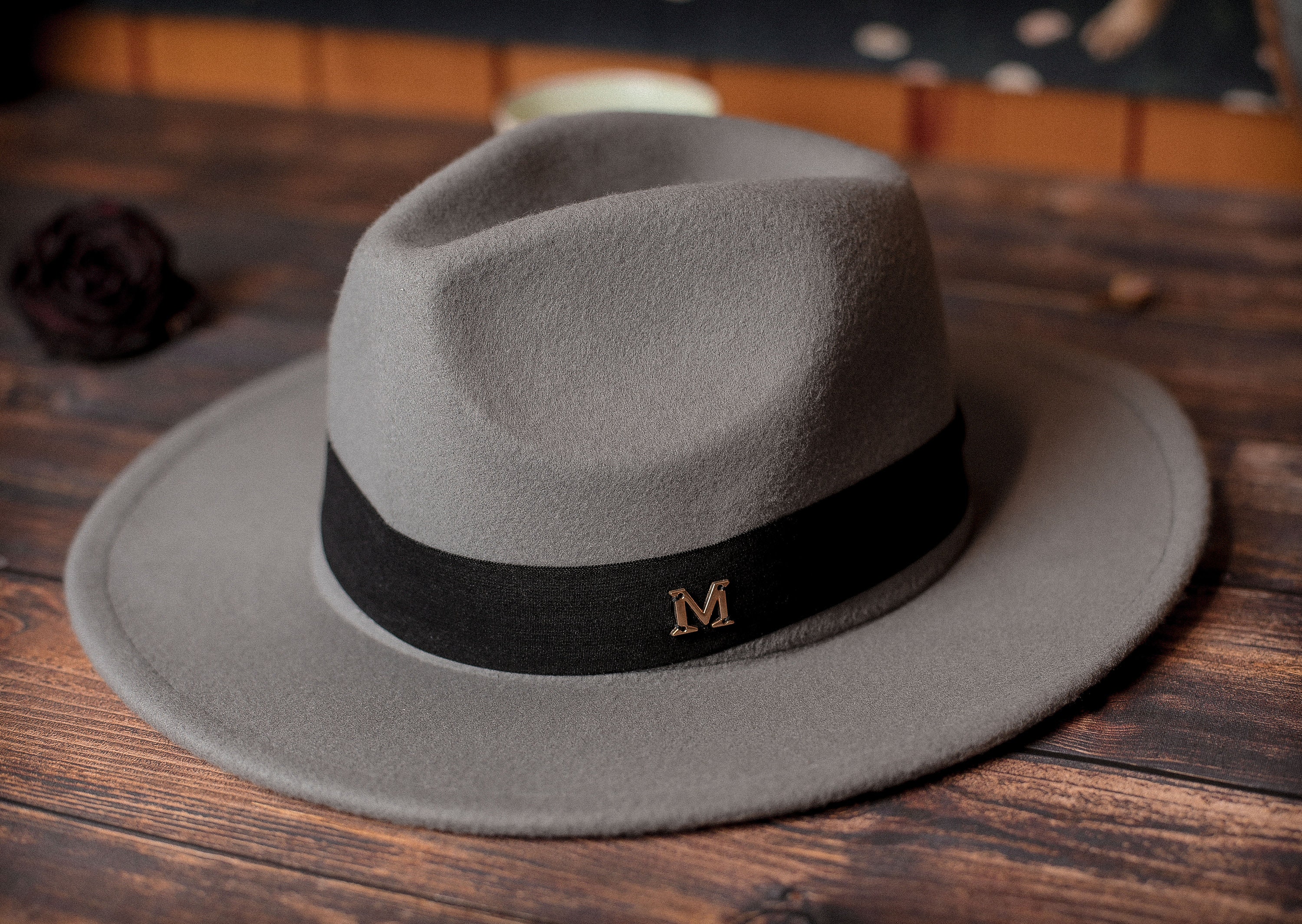 Grey felt cap hotsell