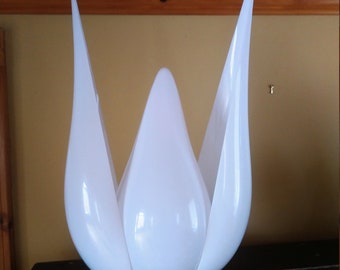 Extremely Rare Rougier Tulip Lamp /Early Robert Rougier/Lucite Petals/Mid Century Decor