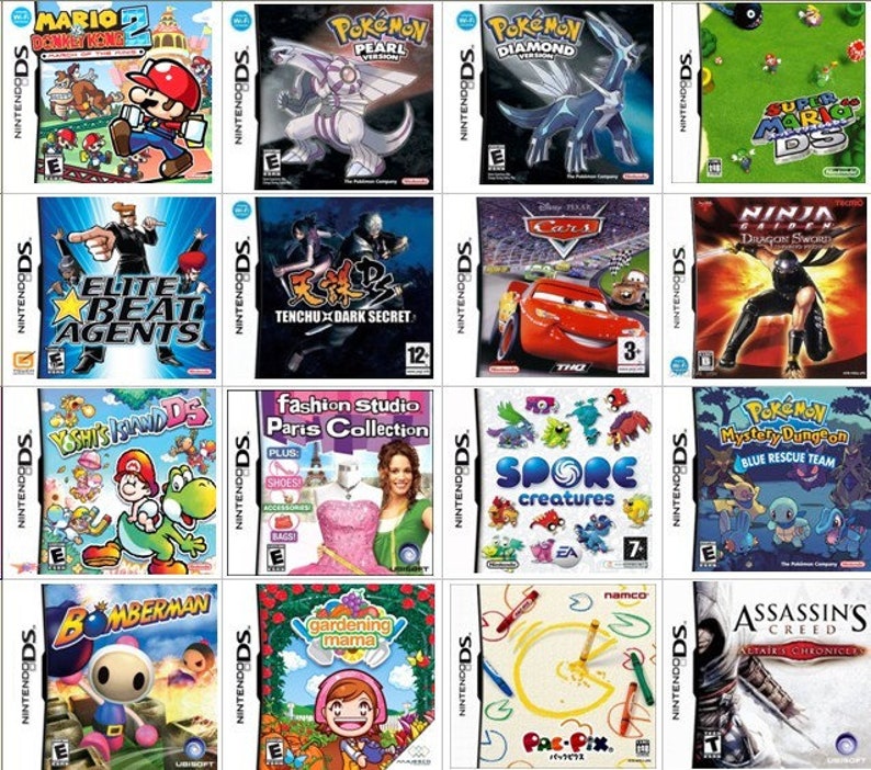 193 in One Cartridge Nintendo DS Games Etsy UK