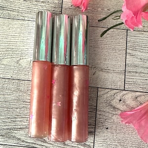 10ml Peach scented lip-gloss, hydrating lipgloss, perfect gift for girls,