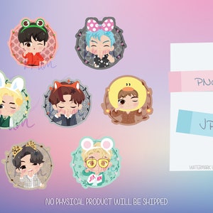 BTS cute animals png jpeg  / Cute TinyTan BTS  / KPOP