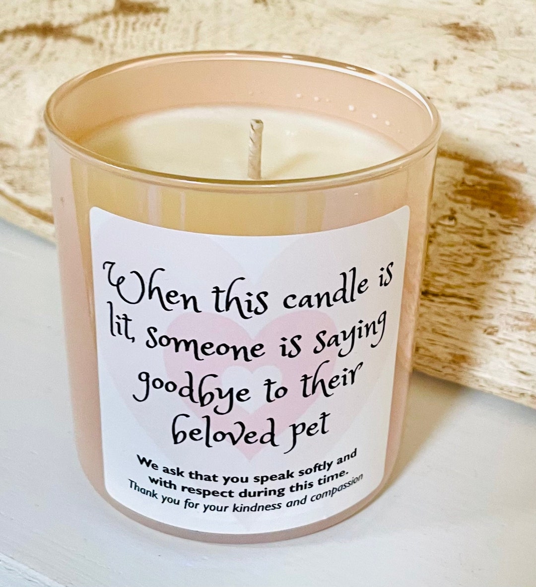 Compassion/euthanasia Candle for Vet Hospitals. Iridescent 10 Etsy