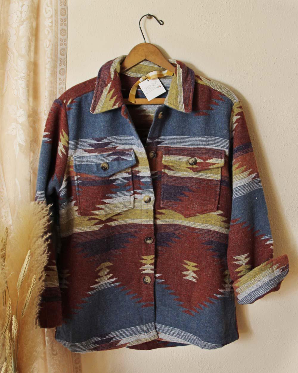 New Telluride Native Aztec Inspired Shirt Jacket Vintage Inspired ...