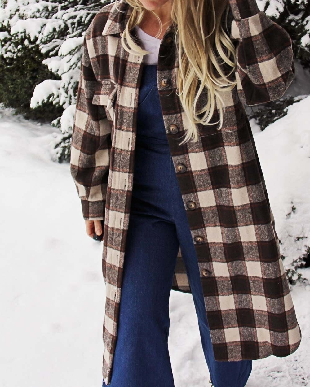 Long Flannel Jacket - Etsy