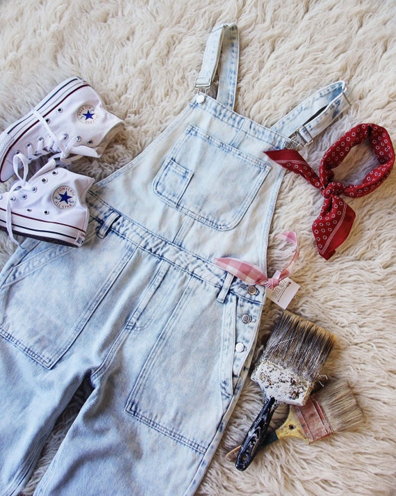 Soft Washed Cute Cotton Overalls 