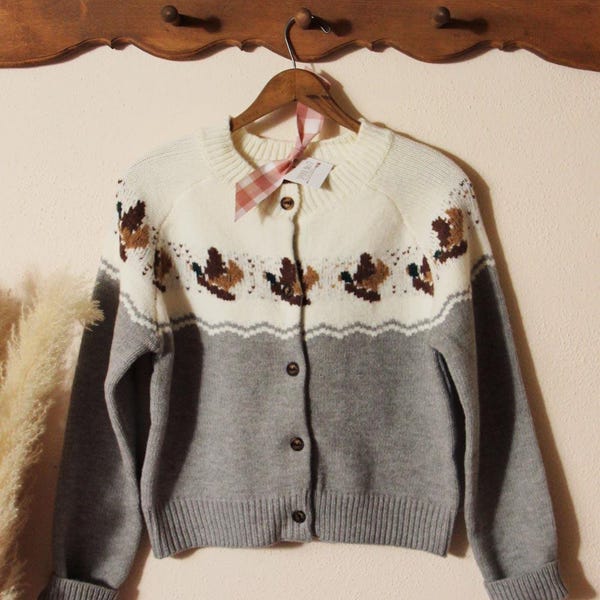 Cottage Ducks Vintage inspirierte Pullover Jacke Top ~ Frauen Größe S, M, L, XL