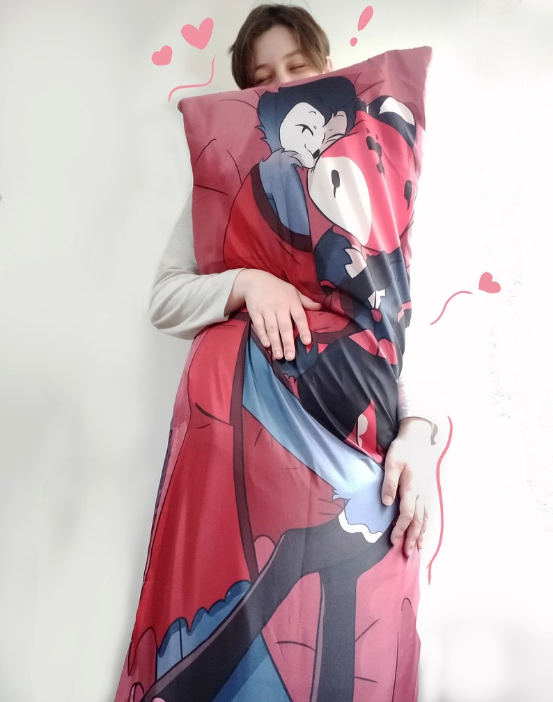 Helluva Boss Stolas big dakimakura. Furry soft body pillowcase | Etsy
