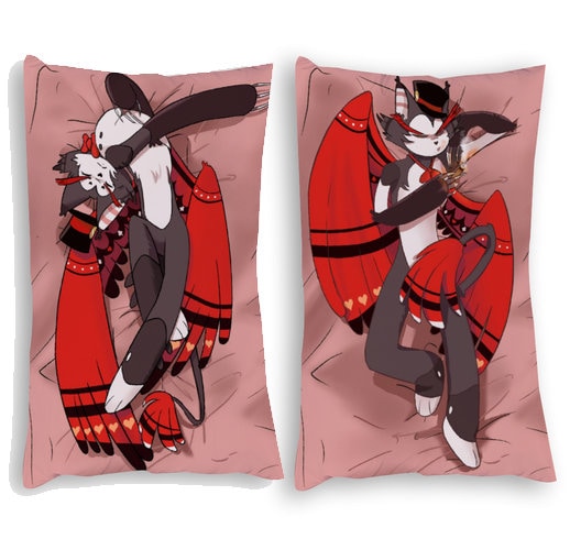 Hazbin Hotel Husk medium dakimakura. Furry soft pillowcase 2 Etsy