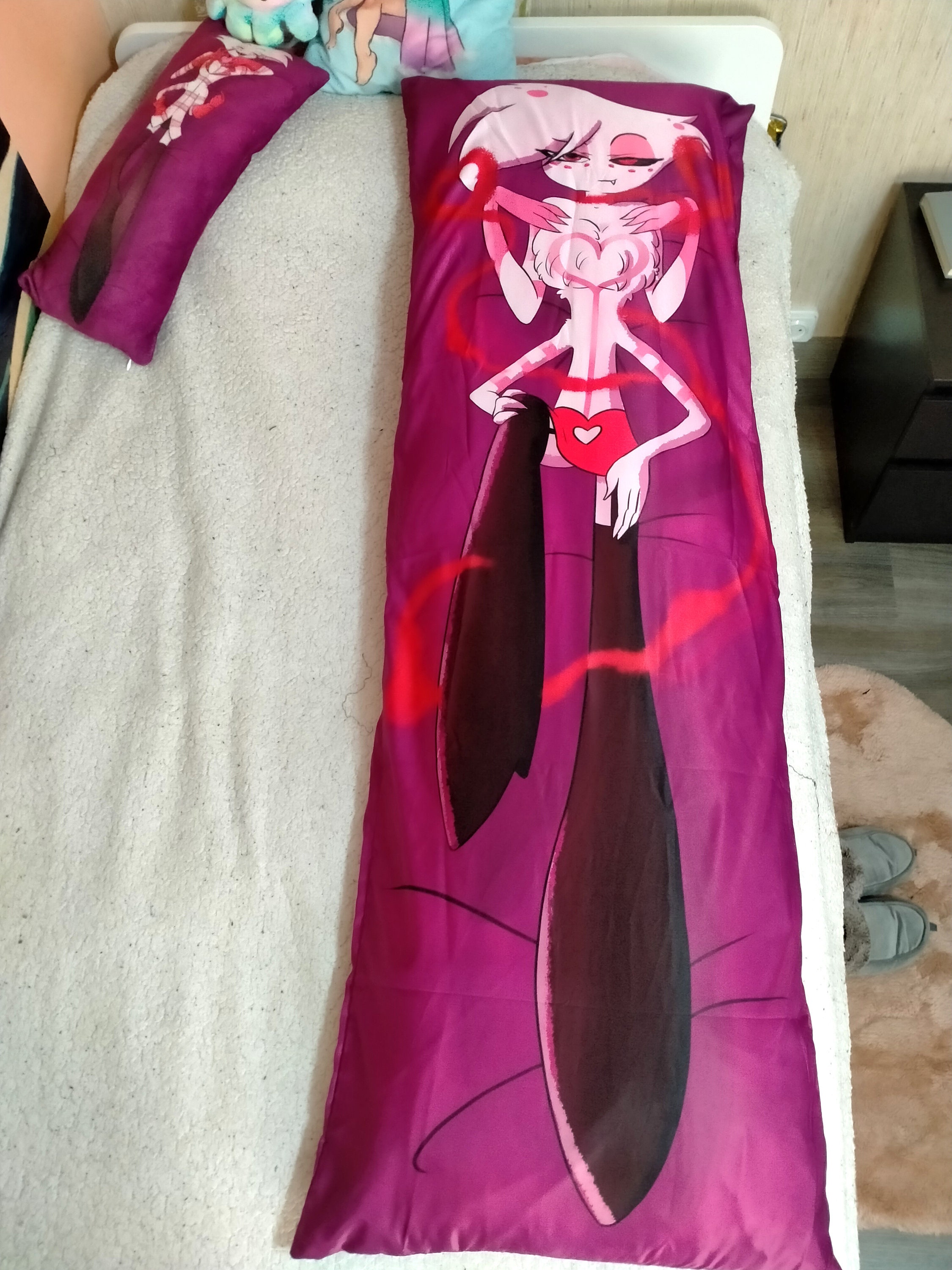 Hazbin Hotel Angel Dust Dakimakura. Furry Soft Body Pillowcase Etsy