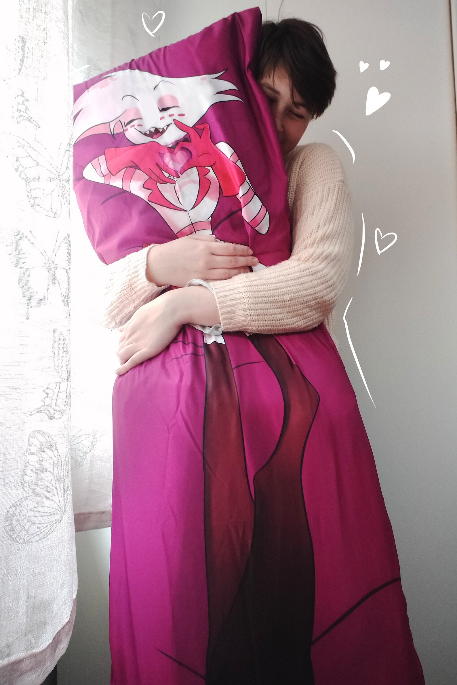 Hazbin Hotel Angel Dust Dakimakura. Furry Soft Body Pillowcase Etsy