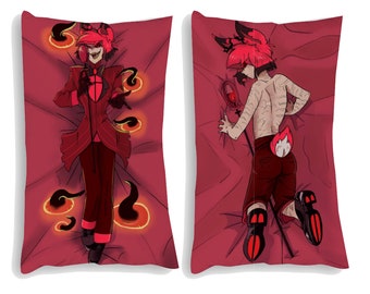 Funda de almohada mediana Husk de Hazbin Hotel. Dakimakura suave 2 lados del mismo diseño. Almohada de tu personaje favorito. Regalo Friki