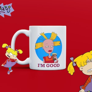 Taza de café divertida de Cynthia de Rugrats "Estoy bien" / Divertida taza retro de dibujos animados de los 90
