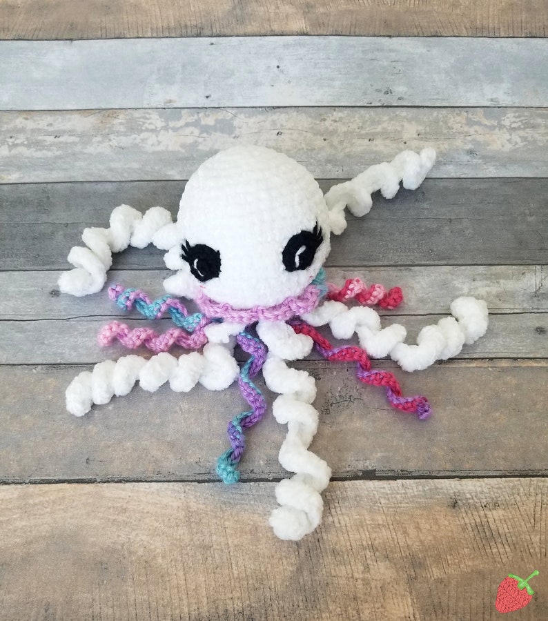 Kawaii rainbow jellyfish plush for babies cute plush toy Etsy