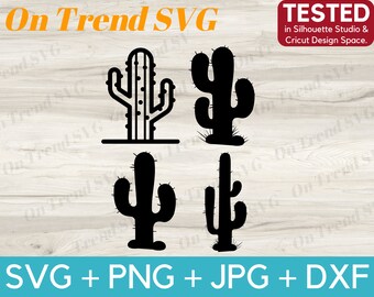 Cactus SVG PNG JPG cut files