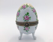 Limoges Trinket Egg Box, Rare Limoges Box, Limoges Peint Main Vintage Trinket Box, Authentic Limoges Trinket Box, Limoges Rare Peint Main