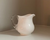 Vintage Fenton Milk Glass Creamer 70 Ml, Vintage Silvercrest Creamer, Milk Glass Coffee Creamer, Child 39 s Milk Glass Creamer, Hobnail handle