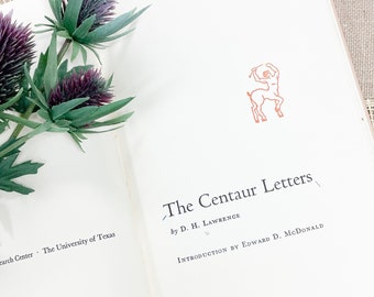 Vintage Book, The Centaur Letters by D.H. Lawrence