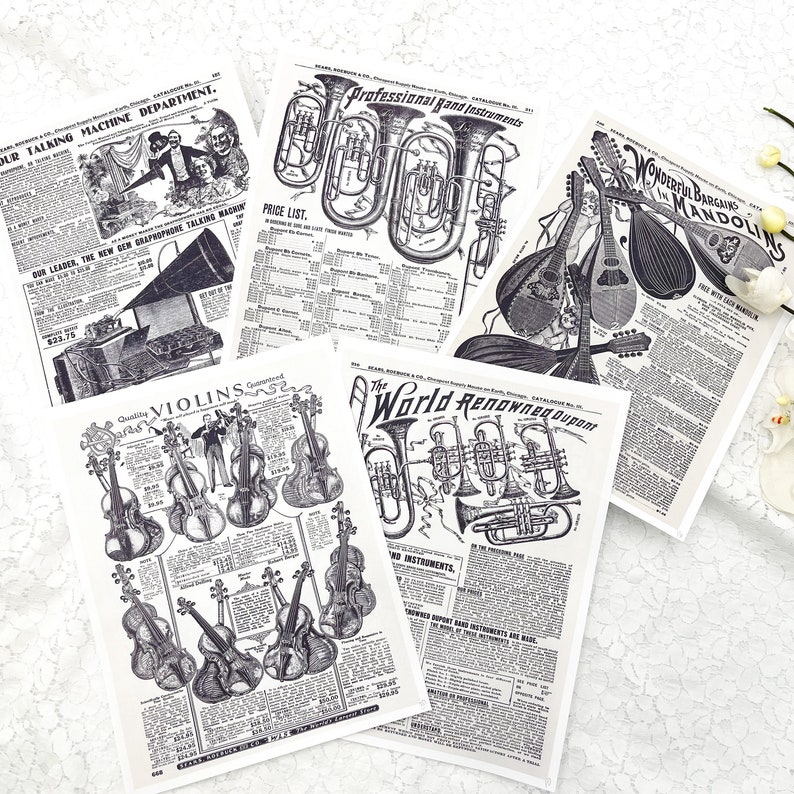 Vintage Sears Catalog Pages Digital Download Old Paper Junk Etsy