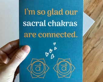 Sacral Chakra Anniversary, Love, Partner Spiritual Greeting Card