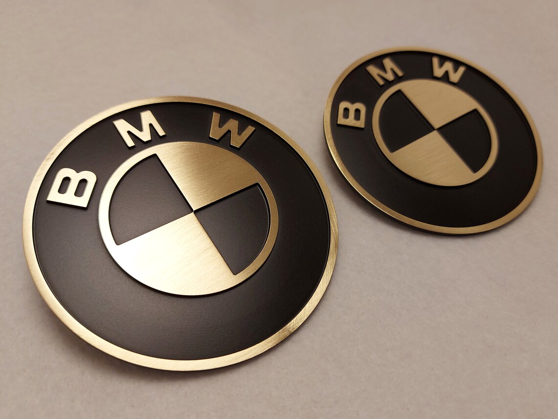 BMW cars emblems in brass Etsy
